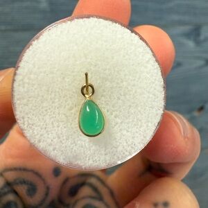 Modern Mood Chrysoprase Teardrop Charm